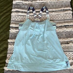 LULULEMON Striped Blue Tank Top